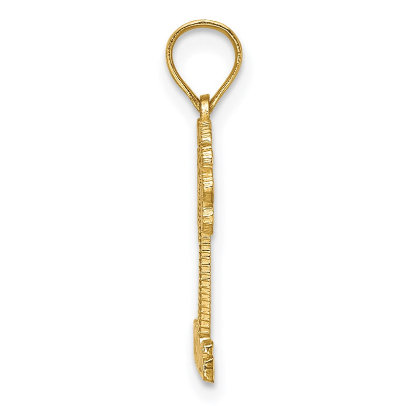 14K Yellow Gold St. Thomas Under Palm Tree Charm
