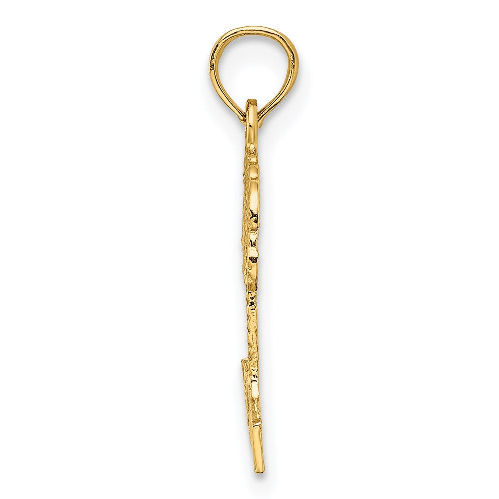 14K Yellow Gold Hawaii Palm Tree Charm