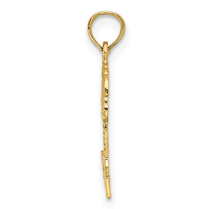 14K Yellow Gold Hawaii Palm Tree Charm