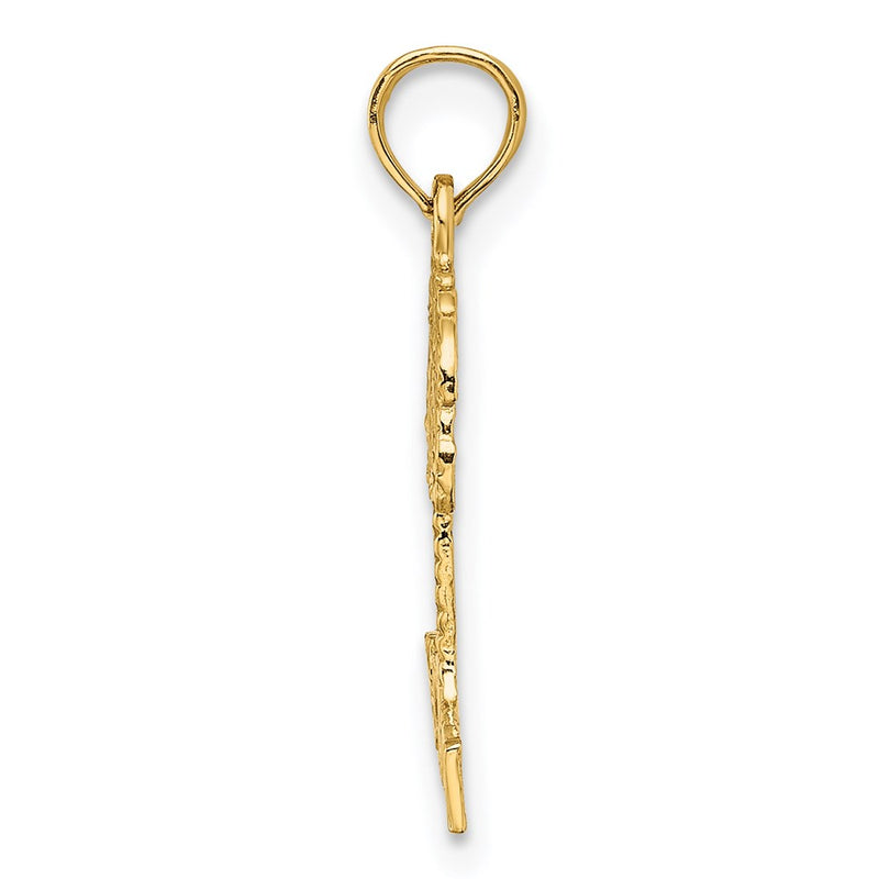 14K Yellow Gold Hawaii Palm Tree Charm