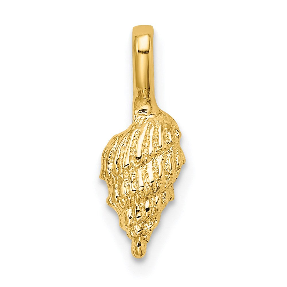 14K Yellow Gold Mini Conch Shell Charm
