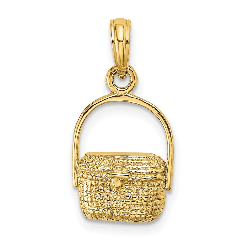 14K Yellow Gold 2-D Nantucket Basket Charm