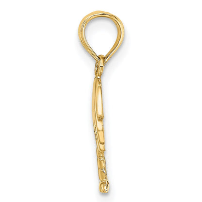 14K Yellow Gold Charleston Palm Tree Charm