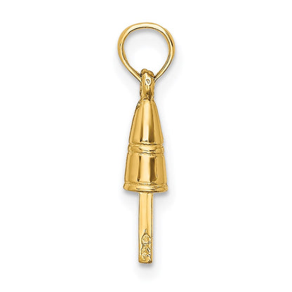 14K Yellow Gold 3-D Buoy Charm