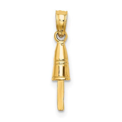 14K Yellow Gold 3-D Buoy Charm