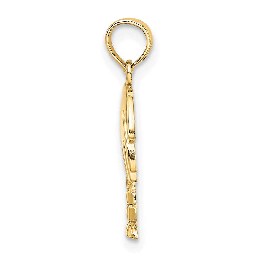 14K Yellow Gold Charleston Palm Tree Charm