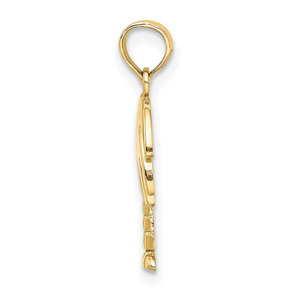 14K Yellow Gold Charleston Palm Tree Charm