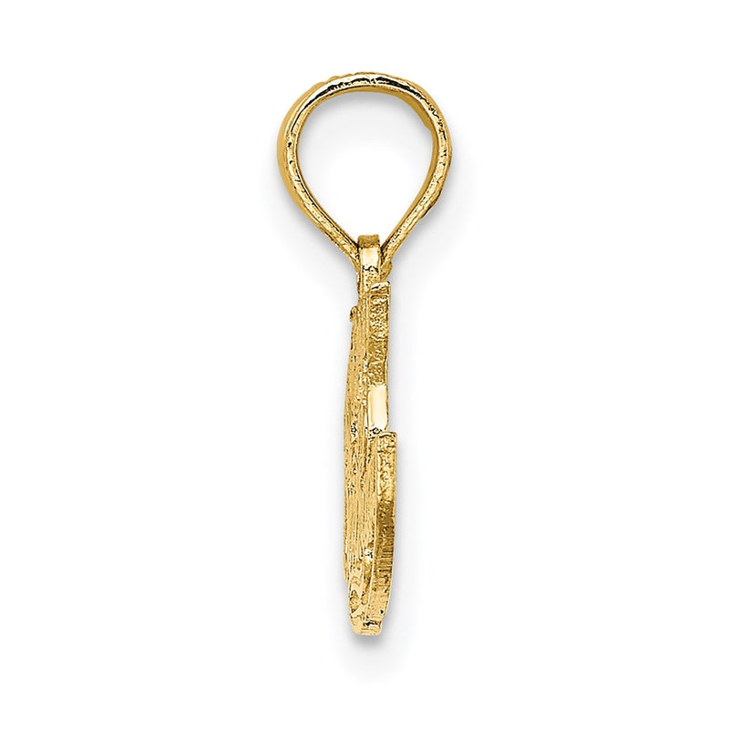 14K Yellow Gold Solid Talking Happy Birthday Charm