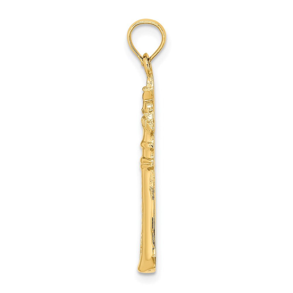 14K Yellow Gold 2-D Key West Lighthouse Charm