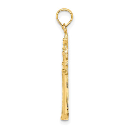14K Yellow Gold 2-D Key West Lighthouse Charm