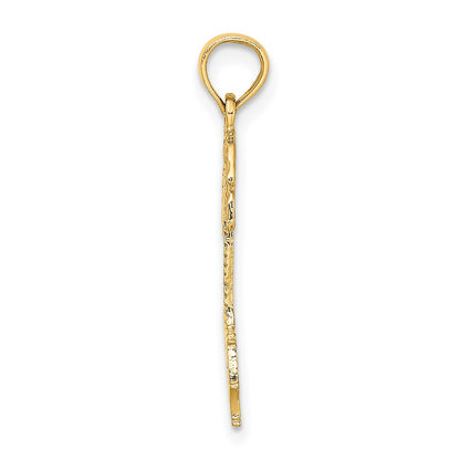 14K Yellow Gold Siesta Key Palm Tree Charm