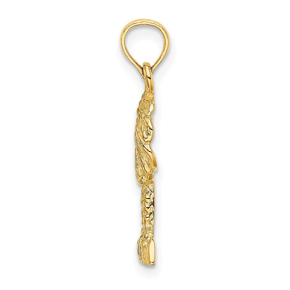 14K Yellow Gold 2-D Palm Tree Charm