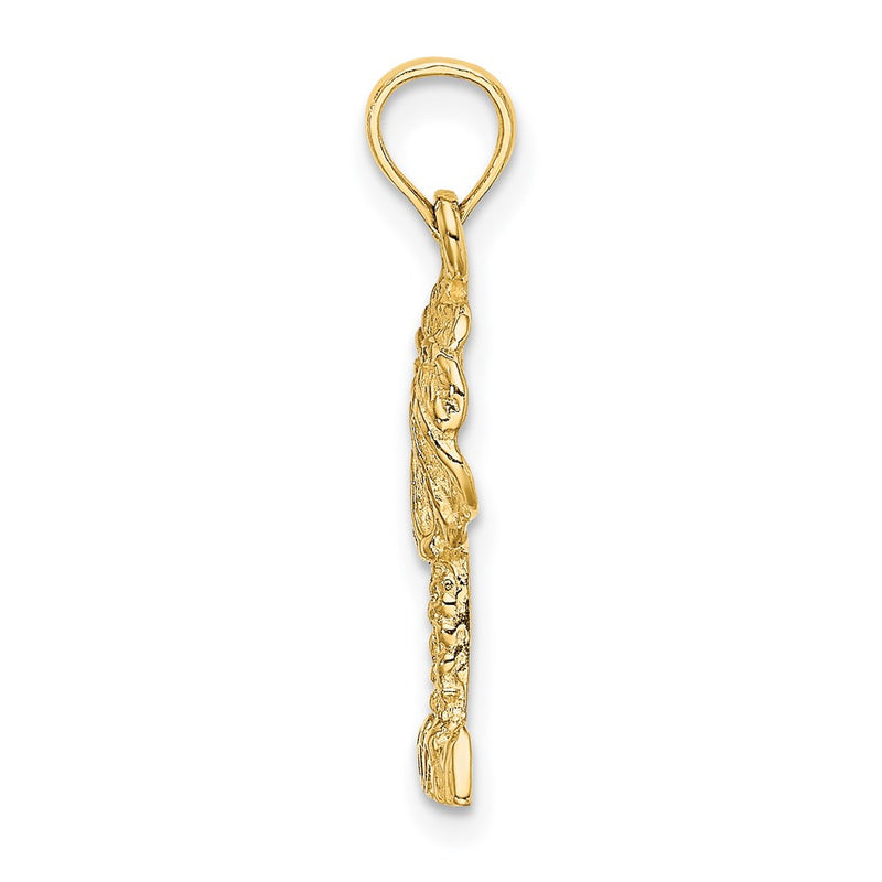14K Yellow Gold 2-D Palm Tree Charm