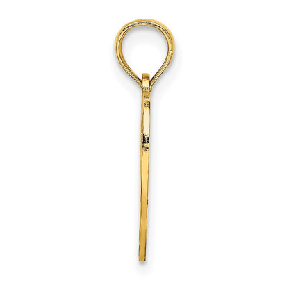 14K Yellow Gold 16 Inside Heart Charm