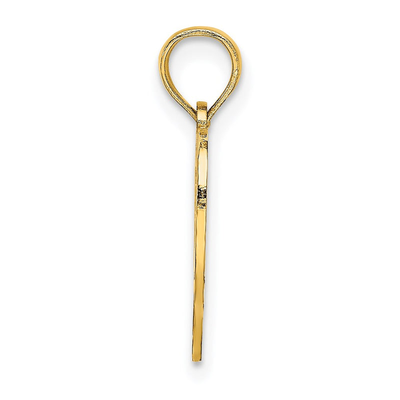 14K Yellow Gold 16 Inside Heart Charm