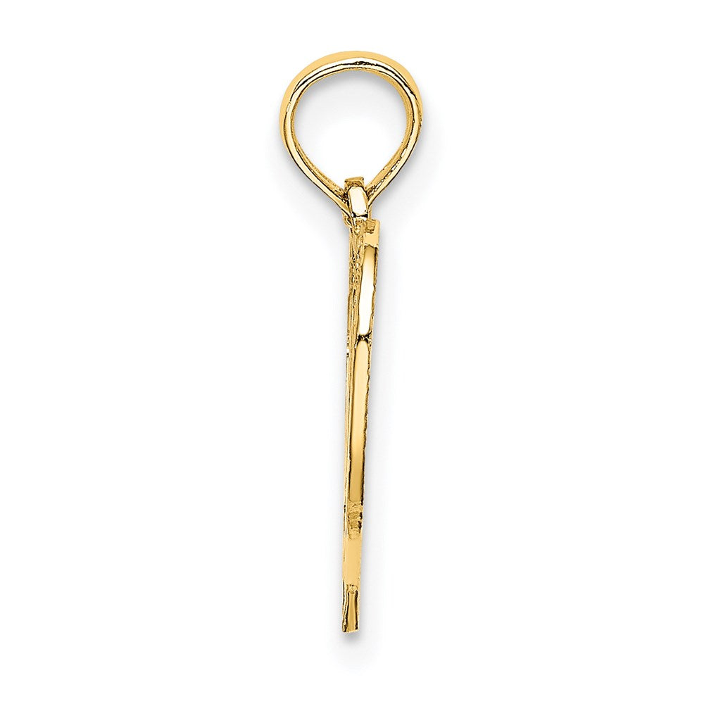 14K Yellow Gold 20 In Heart Charm