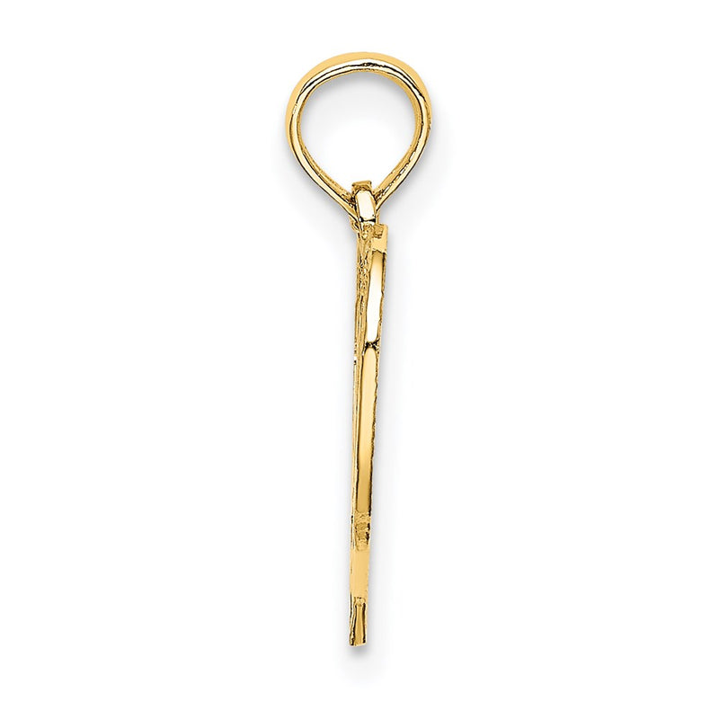14K Yellow Gold 20 In Heart Charm
