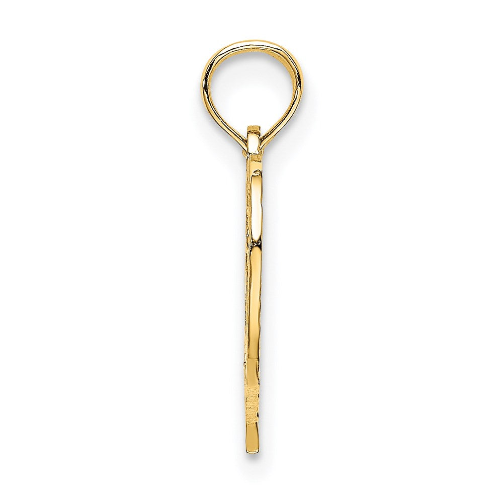14K Yellow Gold 25 In Heart Charm