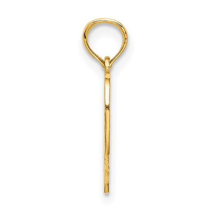 14K Yellow Gold 40 In Heart Charm