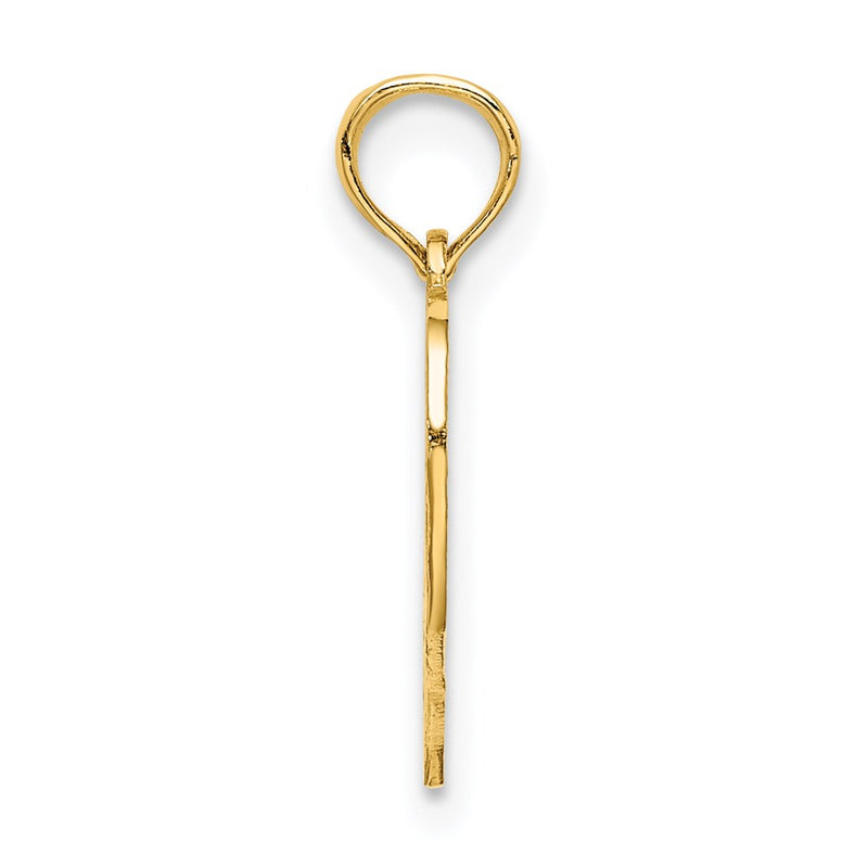 14K Yellow Gold 40 In Heart Charm
