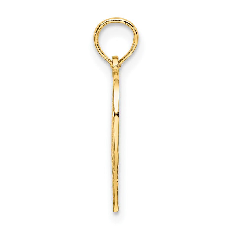 14K Yellow Gold 70 In Heart Charm