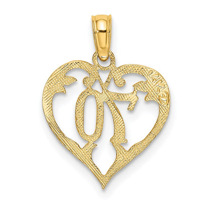 14K Yellow Gold 70 In Heart Charm