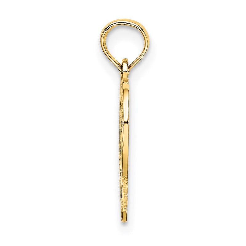 14K Yellow Gold 75 In Heart Charm