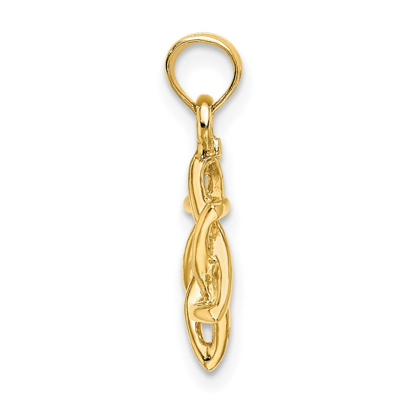 14K Yellow Gold Polished Star Of David Charm
