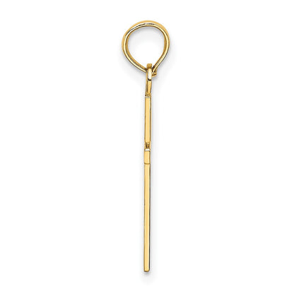 14K Yellow Gold Polished Small Cross Charm