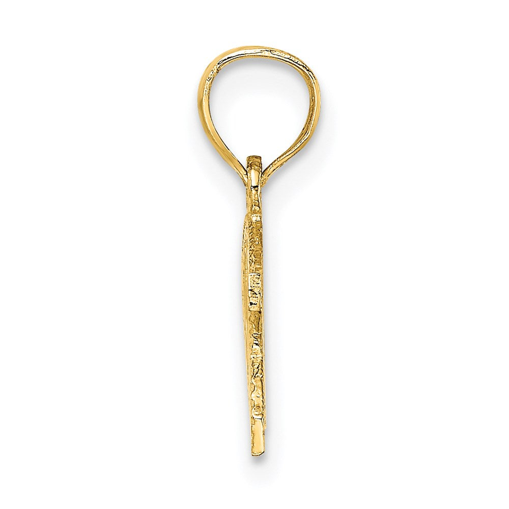 14K Yellow Gold Wwjd Ichthus Charm
