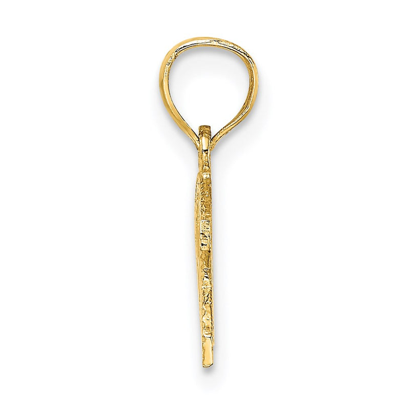 14K Yellow Gold Wwjd Ichthus Charm