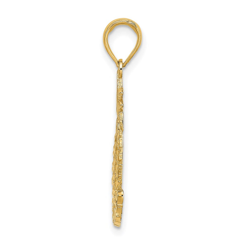 14K Yellow Gold Bahamas Pineapple Charm