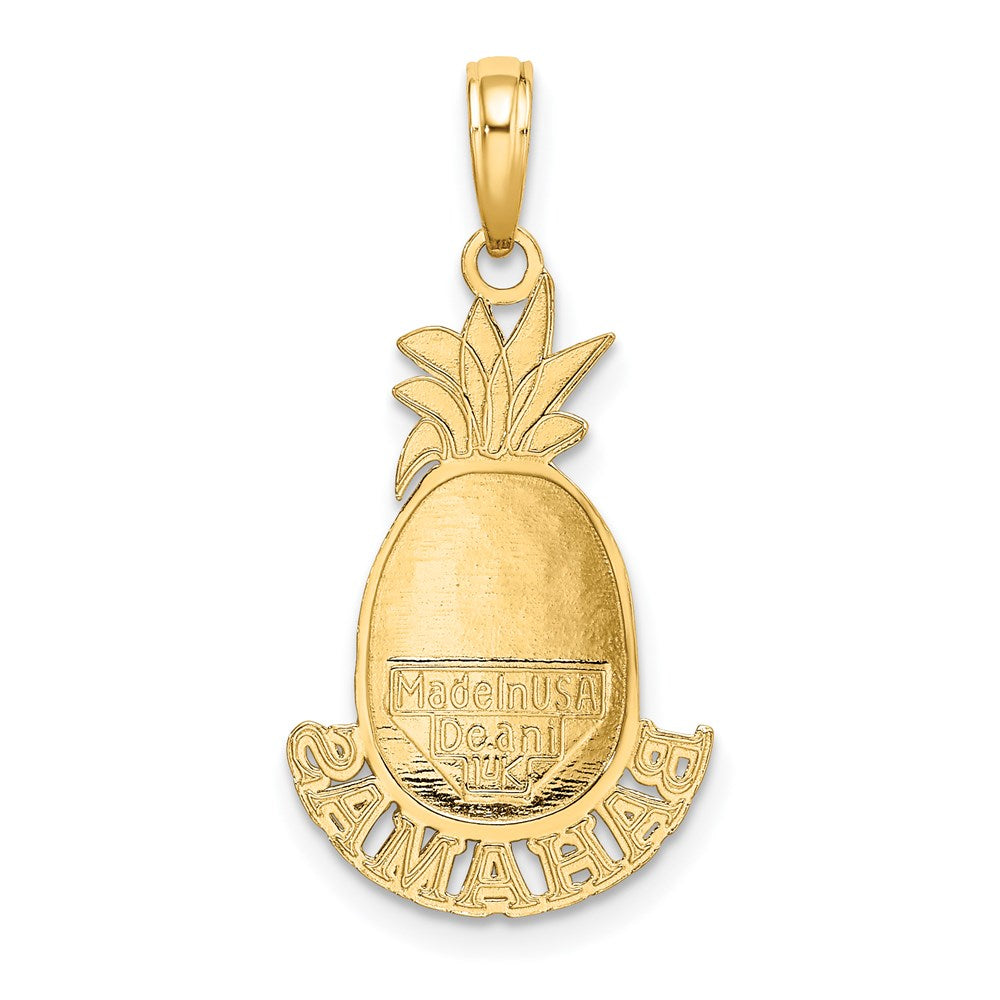 14K Yellow Gold Bahamas Pineapple Charm