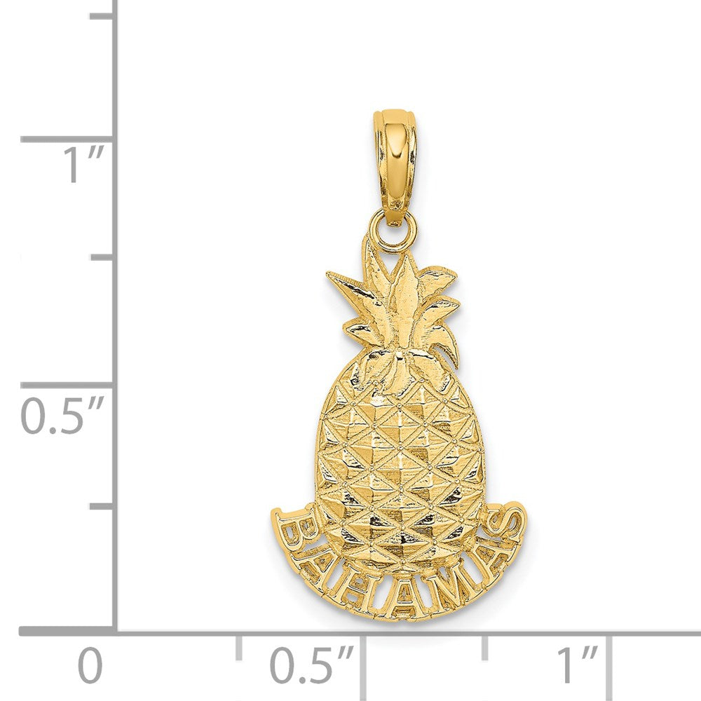 14K Yellow Gold Bahamas Pineapple Charm