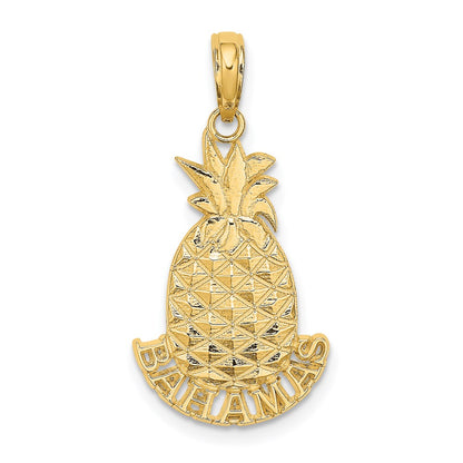 14K Yellow Gold Bahamas Pineapple Charm