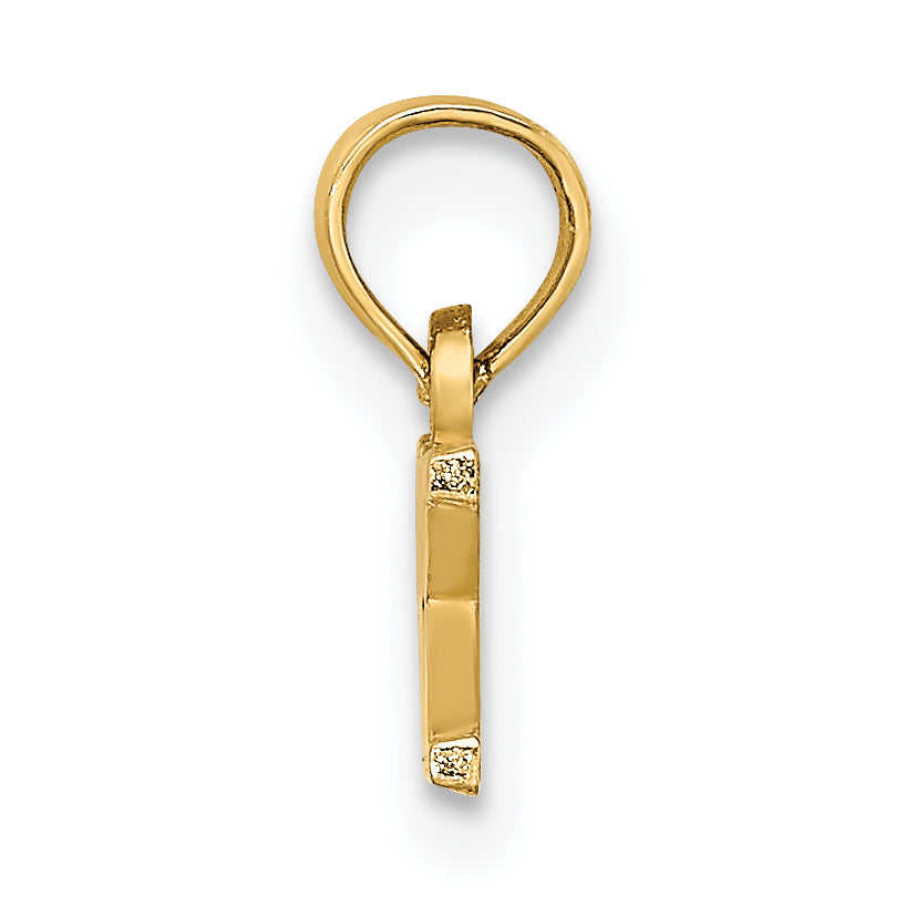 14K Yellow Gold Polished Obx Charm