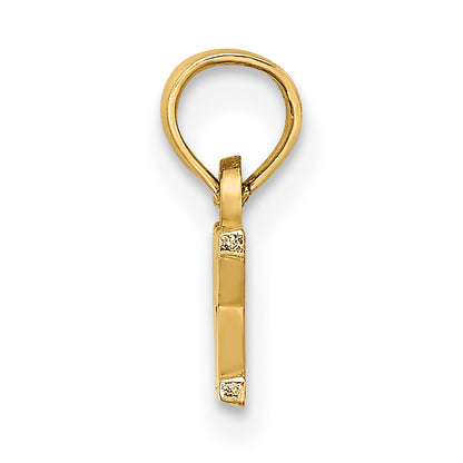 14K Yellow Gold Polished Obx Charm