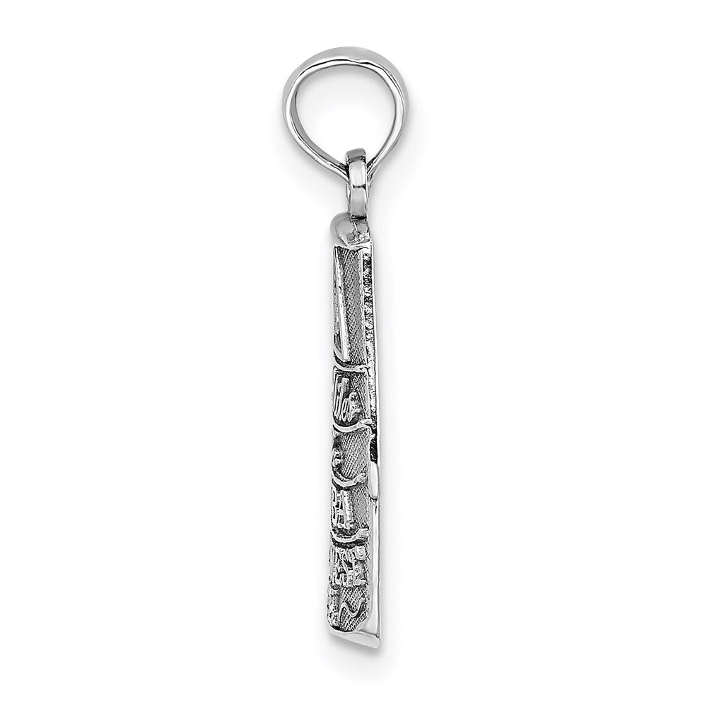 14K White Gold Southern Most Point Usa / Key West Fl Charm