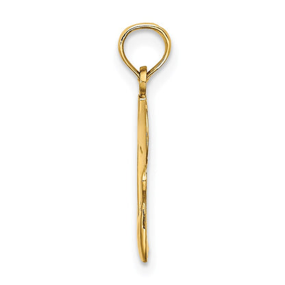 14K Yellow Gold #1 Bowling Ball And Two Pins Charm