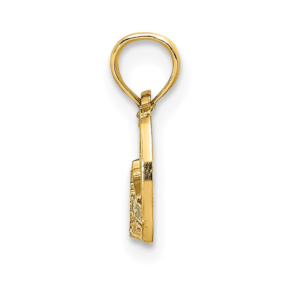 14K Yellow Gold Cape Cod Map Charm
