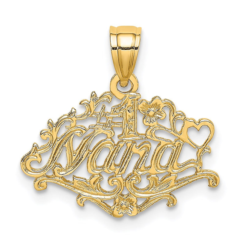14K Yellow Gold #1 Nana Charm