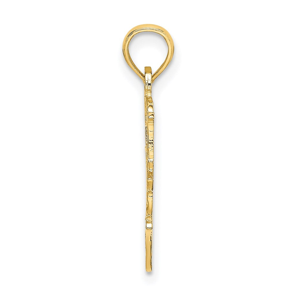 14K Yellow Gold #1 Nana In Heart Charm