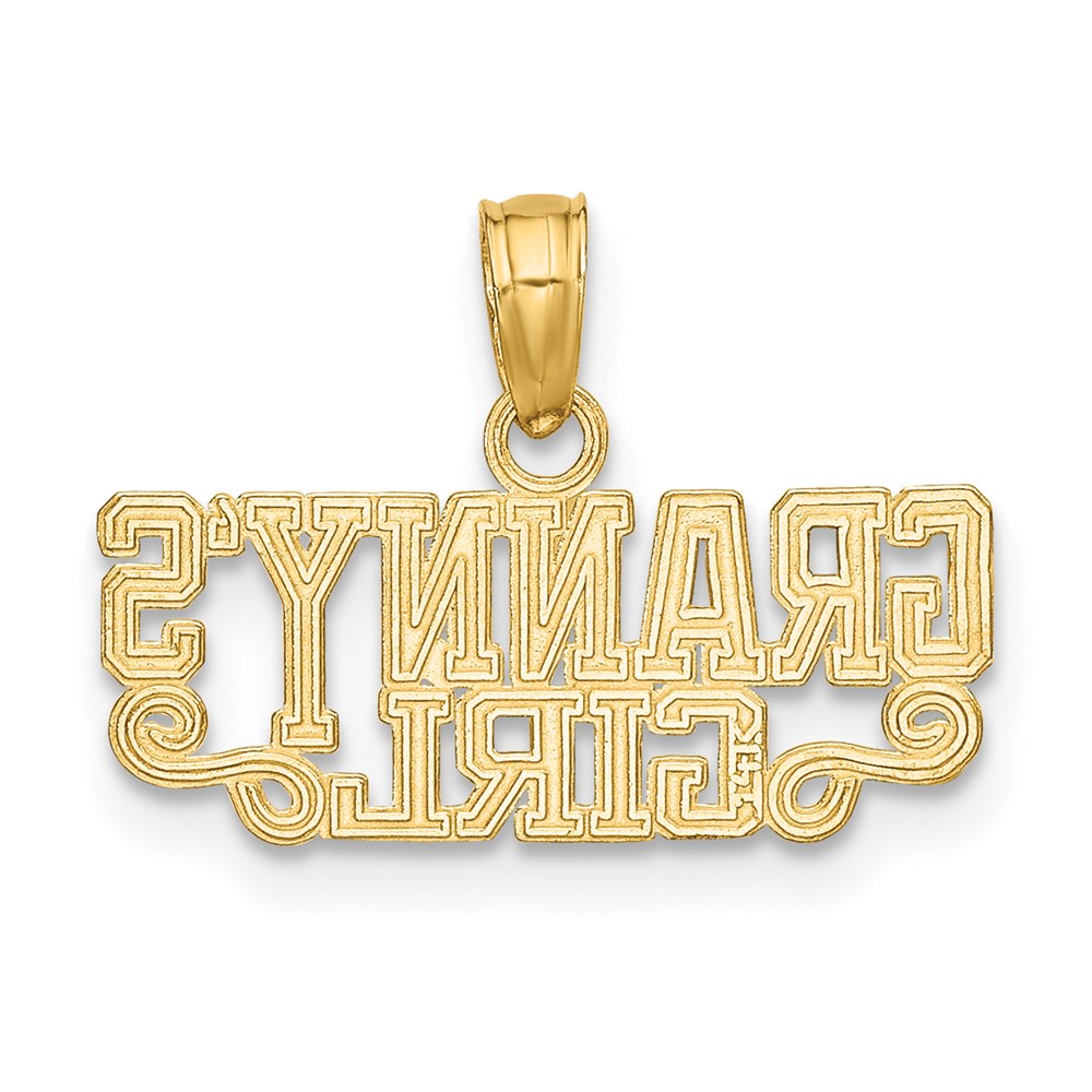 14K Yellow Gold Polished Granny'S Girl Charm