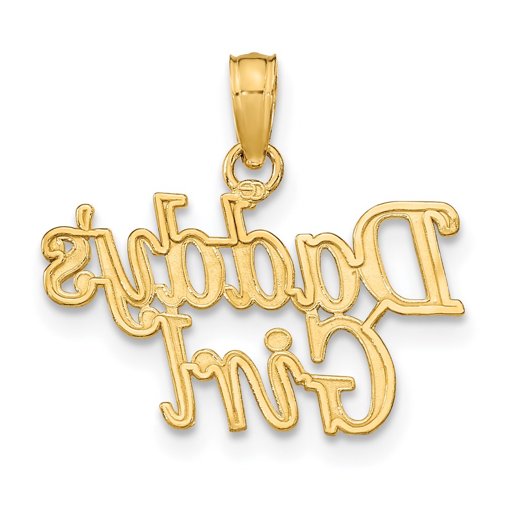 14K Yellow Gold Daddy'S Girl Charm