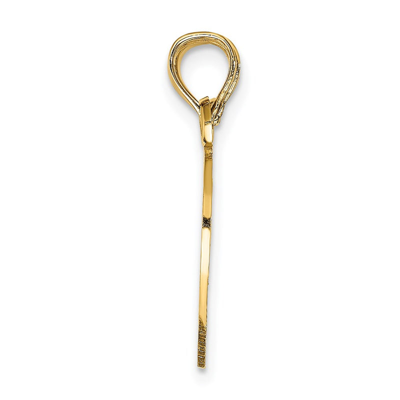 14K Yellow Gold Boy/Girl Friend Break-Apart Heart Charm