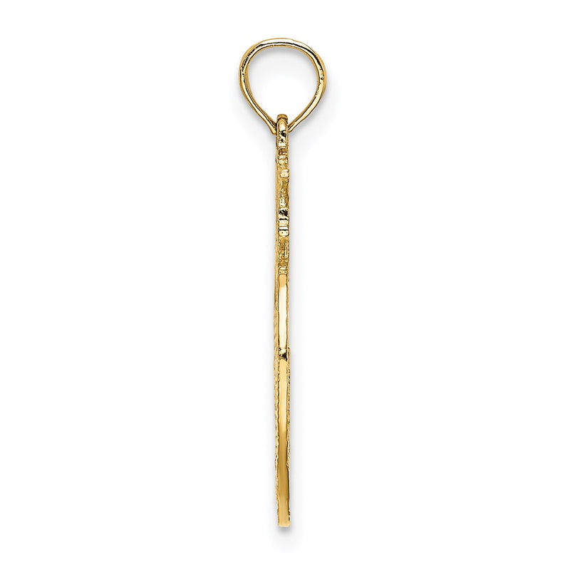 14K Yellow Gold New York Skyline In Apple Charm