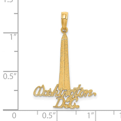 14K Yellow Gold Washington D.C. Monument Charm