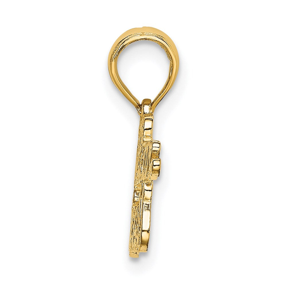 14K Yellow Gold Puerto Rican Princess Charm