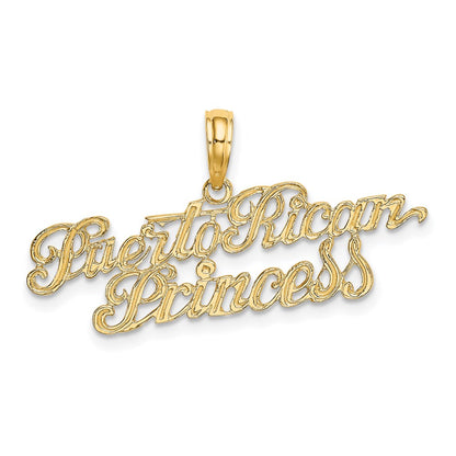 14K Yellow Gold Puerto Rican Princess Charm
