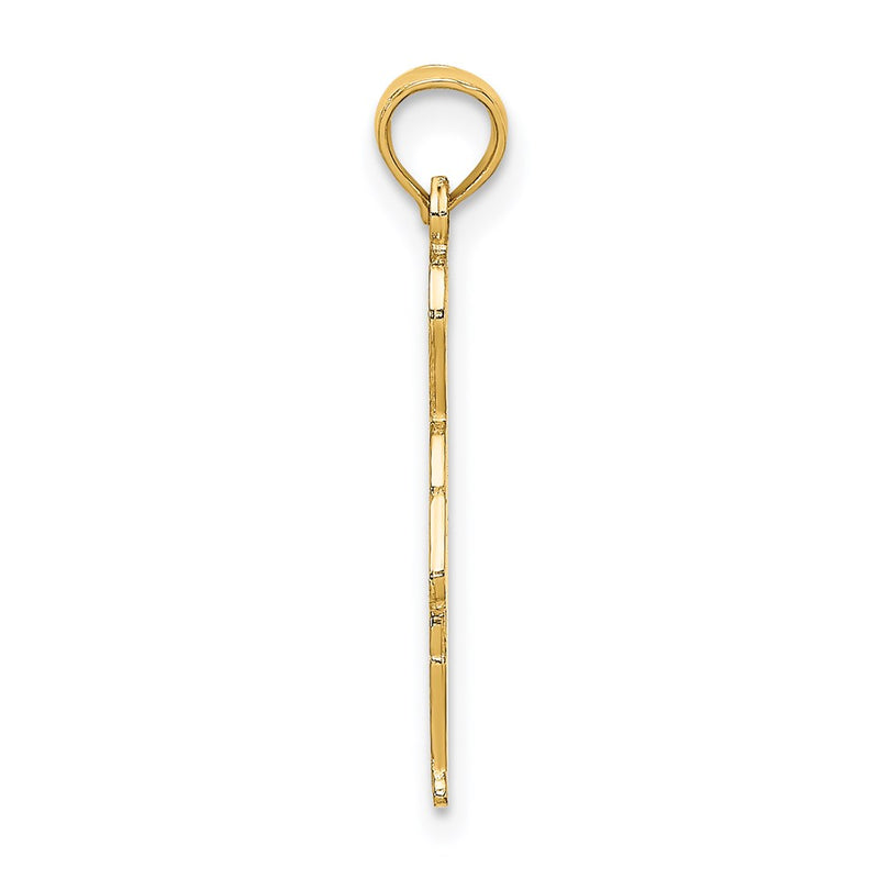 14K Yellow Gold Little Boy Walking Charm